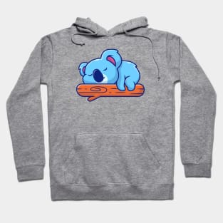 Cute Koala Sleeping On Tree Hoodie